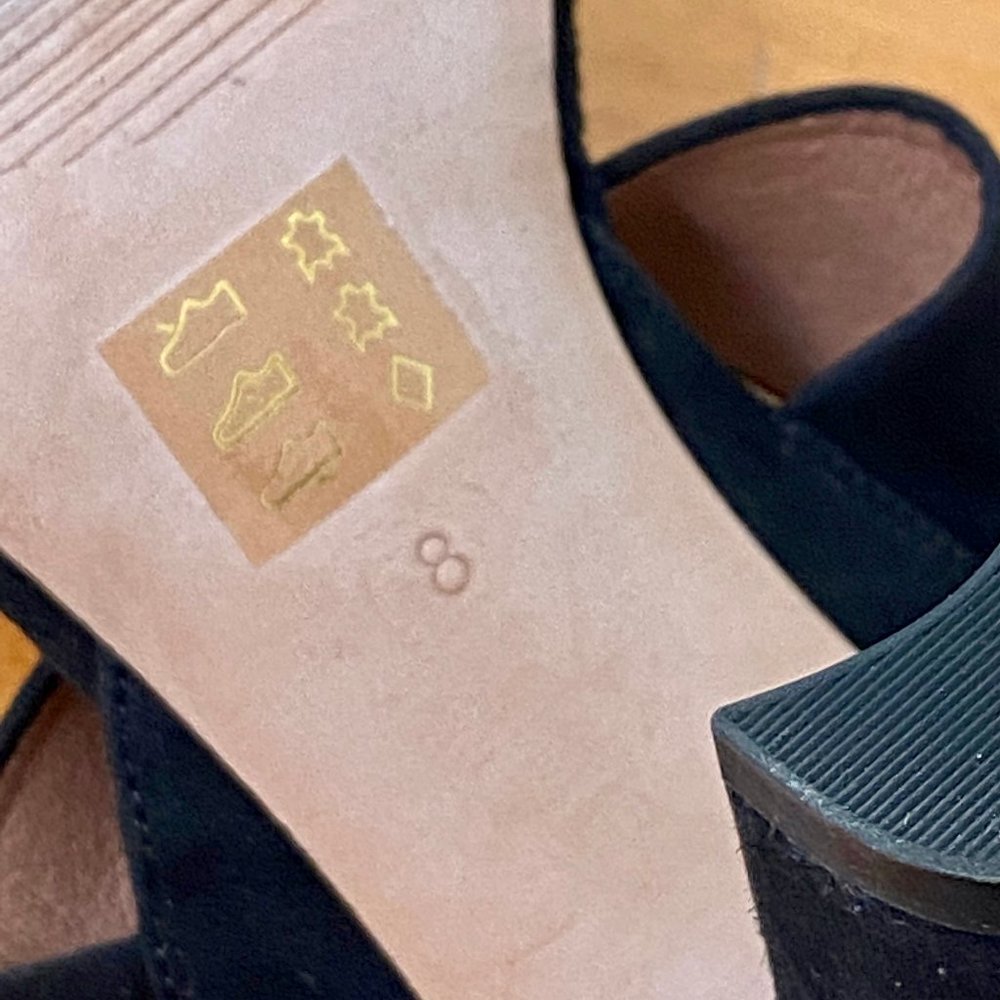 Madewell Black Suede Octavia Tassel-Tie Sandal, 8M - Picture 11 of 14